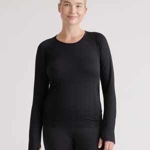 Quince Seamless Ruched Long Sleeve Top
